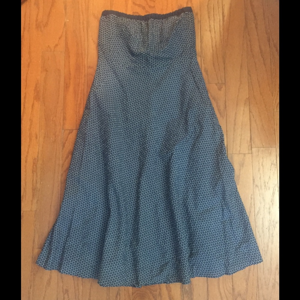 Strapless JCrew summer dress.